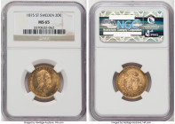Oscar II gold 20 Kronor 1875-ST MS65 NGC, Stockholm mint, KM733, Fr-93. HID09801242017 © 2022 Heritage Auctions | All Rights Reserved