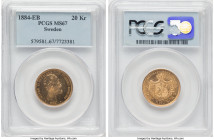 Oscar II gold 20 Kronor 1884-EB MS67 PCGS, Stockholm mint, KM748, Fr-93a. HID09801242017 © 2022 Heritage Auctions | All Rights Reserved