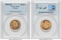 Oscar II gold 20 Kronor 1890-EB MS66 PCGS, Stockholm mint, KM748, Fr-93a. HID09801242017 © 2022 Heritage Auctions | All Rights Reserved
