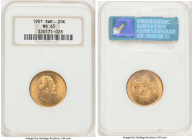 Oscar II gold 20 Kronor 1901-EB MS65 NGC, Stockholm mint, KM765, Fr-93b. HID09801242017 © 2022 Heritage Auctions | All Rights Reserved