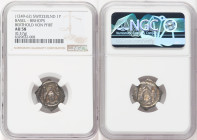 Basel. Berthold von Pfirt Pfennig (Bracteate) ND (1249-1262) AU58 NGC, HMZ 1-227. 0.37gm. HID09801242017 © 2022 Heritage Auctions | All Rights Reserve...