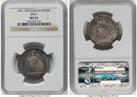 Bern. Canton Frank 1811 MS65 NGC, Bern mint, KM174. One year type. HID09801242017 © 2022 Heritage Auctions | All Rights Reserved