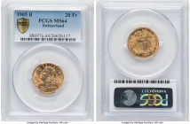 Confederation gold 20 Francs 1905-B MS64 PCGS, Bern mint, KM35.1. HID09801242017 © 2022 Heritage Auctions | All Rights Reserved