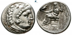 Kings of Macedon. 'Kolophon'. Philip III Arrhidaeus 323-317 BC. In the name and types of Alexander III. Struck under Menander or Kleitos, circa 322-31...