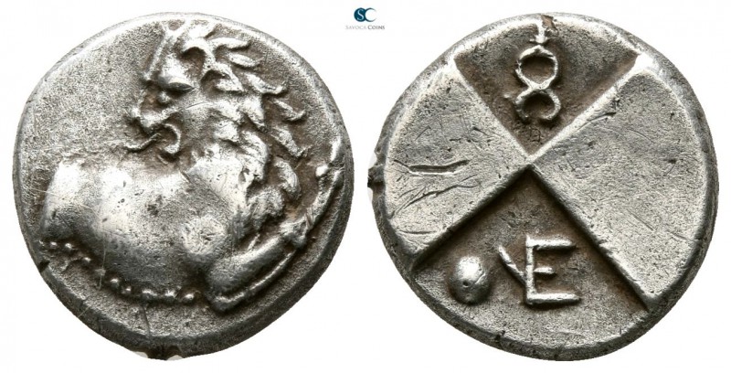 The Thracian Chersonese. Chersonesos circa 386-338 BC. 
Hemidrachm AR

12mm.,...