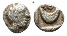 Attica. Athens circa 450-404 BC. Tetartemorion AR