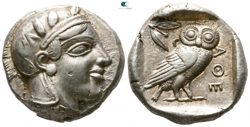 Attica. Athens circa 449-431 BC. Time of Pericles
Tetradrachm AR

22mm., 17,2...