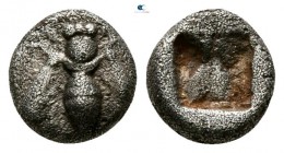 Ionia. Ephesos  circa 550-500 BC. Obol AR