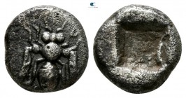 Ionia. Ephesos  circa 500 BC. Diobol AR