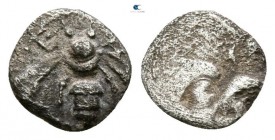 Ionia. Ephesos  circa 500-420 BC. Tetartemorion AR