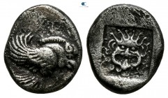 Ionia. Klazomenai  480-400 BC. Obol AR