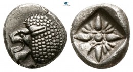Ionia. Miletos  circa 500 BC. Diobol AR