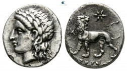 Ionia. Miletos . ΣΚΥΘΗΣ (Skythes), magistrate circa 360-350 BC. Hemidrachm AR