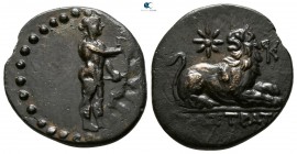 Ionia. Miletos . ΣΩΣΤΡΑΤΟΣ (Sostratos), magistrate circa 39-17 BC. Bronze Æ