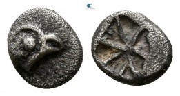 Ionia. Phokaia  525-500 BC. Tetartemorion AR