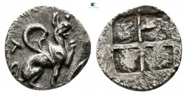 Ionia. Teos circa 460-420 BC. Hemiobol or Tritemorion AR