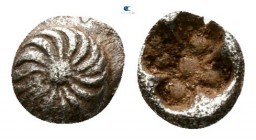 Ionia. Uncertain mint circa 530-480 BC. Hemitetartemorion or 1/96 Stater AR