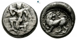 Caria. 'Mint B' circa 480-460 BC. Trihemiobol AR