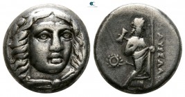Satraps of Caria. Halikarnassos. Maussollos 377-352 BC. Drachm AR