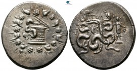 Lydia. Tralleis. ΠΤΟΛ- (Ptol-), magistrate circa 166-67 BC. Cistophoric Tetradrachm AR