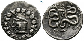 Phrygia. Apameia. ΜΑΝΤΙΘΕΟΣ ΒΙΑΝΟΡΟΣ (Mantitheos, son of Bianor), magistrate circa 88-67 BC. Cistophoric Tetradrachm AR