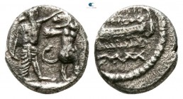 Phoenicia. Sidon. Uncertain king circa 450-400 BC. 1/16 Shekel AR