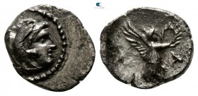 Seleukid Kingdom. Uncertain mint. Seleukos I Nikator 312-281 BC. Hemiobol AR