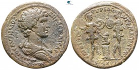 Ionia. Magnesia ad Maeander. Marcus Aurelius as Caesar AD 139-161. ΔΙΟΣΚΟΥΡΙΔΗΣ ΓΡΑΤΟΥ (Dioskourides, son of Gratos), magistrate or Grammateus. Bronze...