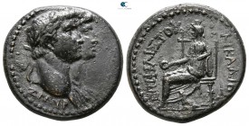 Ionia. Smyrna. Claudius, with Agrippina Minor AD 41-54. Bronze Æ