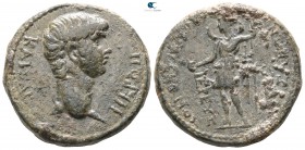 Lydia. Nysa. Nero AD 54-68. ΔΙΟΜΗΔΙΑΝΟΣ ΙΕΡΕΥΣ (Diomedianus, Hiereus). Bronze Æ