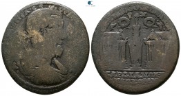 Lydia. Sardeis . Macrinus AD 217-218. Τ. ΙΟΥΛ. ΑΛΚΙΜΑΧΟΣ (T. Jul. Alkimachos), magistrate. Medallion AE