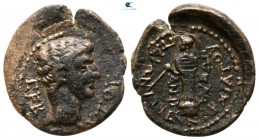 Caria. Antiocheia ad Maeander   27 BC-AD 37.  Time of Augustus to Tiberius. ΠΑΙΩΝΙΟΥ ΣΥΝΑΡΧΙΑ (Collegium of Paionios). Bronze Æ