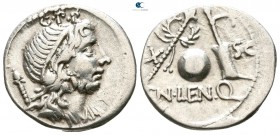 Cn. Lentulus 76-75 BC. Rome. Denarius AR