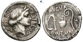 Julius Caesar 49-48 BC. Uncertain mint. Denarius AR