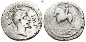 Octavian 29-27 BC. Military mint traveling with Octavian in Cisalpine Gaul. Denarius AR