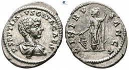 Geta as Caesar AD 197-209. under Septimius Severus and Caracalla. Laodicea ad Mare. Denarius AR