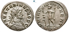 Carinus, as Caesar AD 282-283. Ticinum. Antoninianus Æ silvered