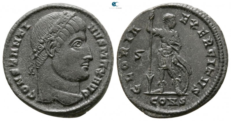 Constantinus I the Great AD 306-337. Struck 327 AD. Constantinople
Follis Æ

...