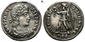 Constantius II AD 337-361. Struck circa AD 337-340. Thessaloniki. Siliqua AR