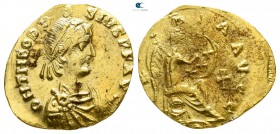 Theodosius II AD 402-450. Struck circa AD 408-430. Constantinople. Semissis AV