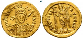 Leo I AD 457-474. Struck AD 462 or 466. Constantinople. 6th officina. Solidus AV