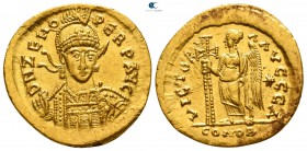 Zeno. Second reign AD 476-491. Struck AD 477-491. Constantinople. 1st officina. Solidus AV