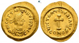 Tiberius II Constantine AD 578-582. Constantinople. Tremissis AV