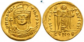 Maurice Tiberius AD 582-602. Struck AD 583/4-602. Constantinople. 8th officina. Solidus AV