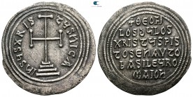 Theophilus AD 829-842. Constantinople. Miliaresion AR
