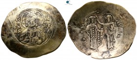 Manuel I Comnenus AD 1143-1180. Struck circa AD 1143-1152. Constantinople. Aspron Trachy EL