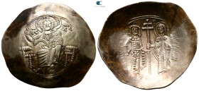 Manuel I Comnenus AD 1143-1180. Struck circa AD 1152-1167(?). Constantinople. Aspron Trachy EL