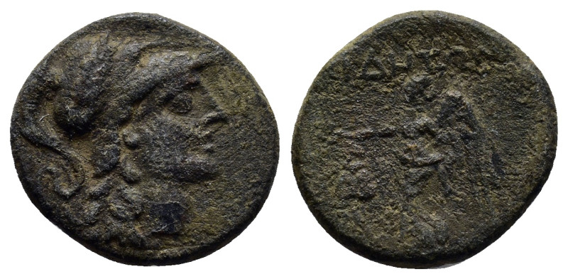 PAMPHYLIA, Side. After 133 BC. Æ (10mm, 2.8 g). Head of Athena right, wearing cr...