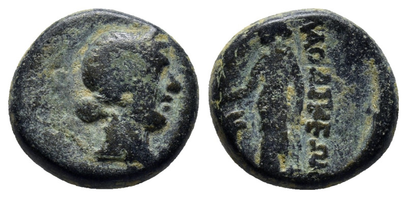 PHRYGIA, Laodikeia.(Circa 2nd-1st century B.C.) AE Broze (13mm, 3.8 g). Diademed...