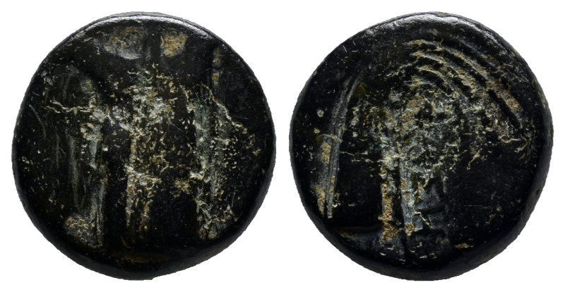 LYCIA. Phaselis. (Circa 250-221/0 BC). Ae. (14mm, 4.6 g) Obv: Prow of galley rig...